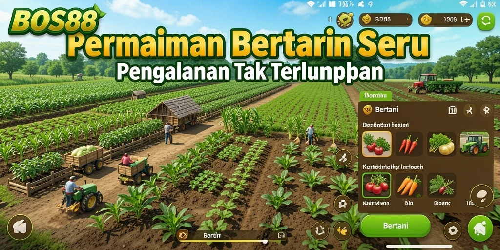 Antarmuka pengguna <strong>BOS88</strong> yang menawan dan fungsional untuk bertani.