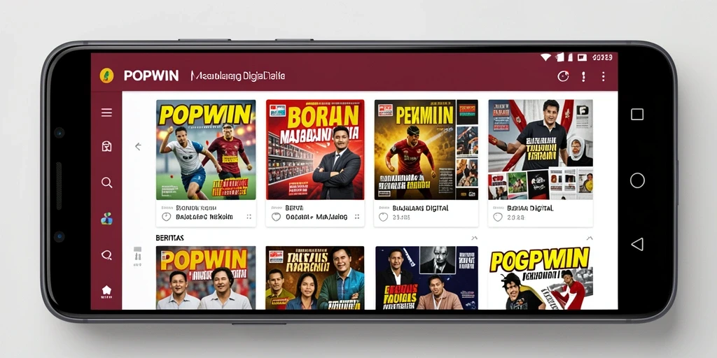 Tampilan antarmuka aplikasi POPWIN yang modern dan user-friendly.