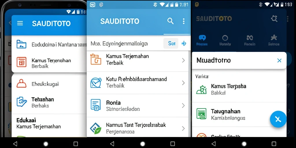 Tampilan antarmuka SAUDITOTO yang user-friendly.