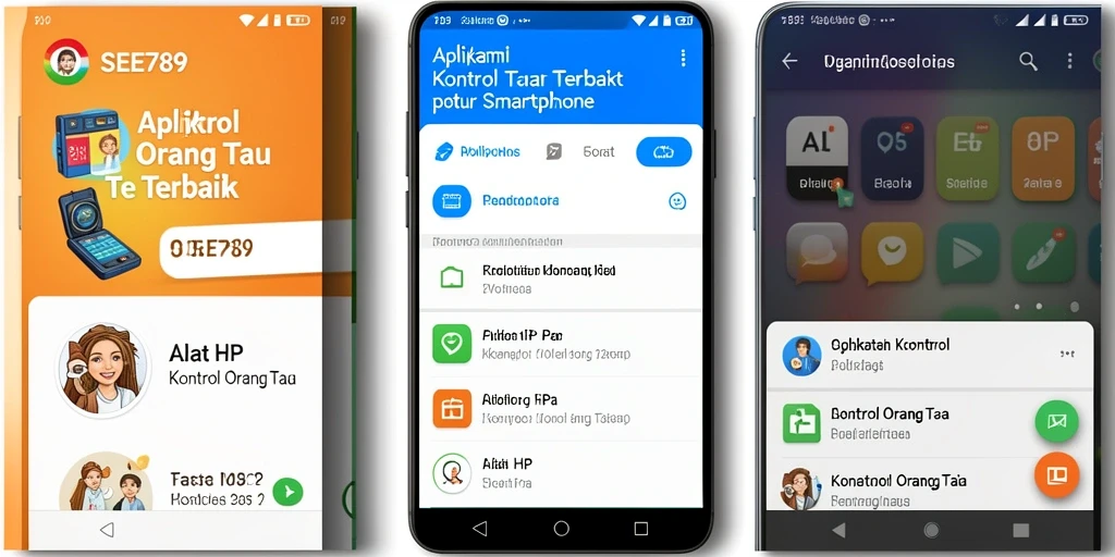 Tampilan antarmuka SEE789 yang sederhana dan fungsional untuk kontrol orang tua.