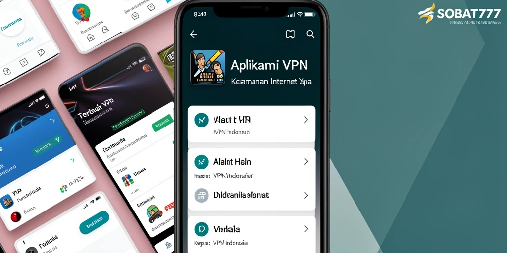 Antarmuka SOBAT777 menampilkan fungsi keamanan VPN yang canggih.