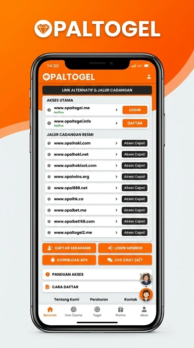 Tampilan link alternatif opaltogel